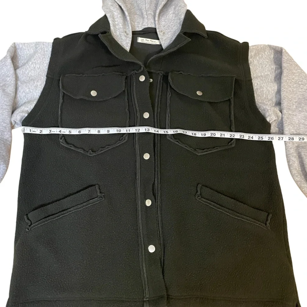 Free People Treeline Cardi Work Fleece Shirt Jacket Size Medium